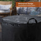 Round Gas Fire Pit Cover 40x22 inch – Waterproof 420D Polyester
