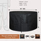Round Gas Fire Pit Cover 40x22 inch – Waterproof 420D Polyester