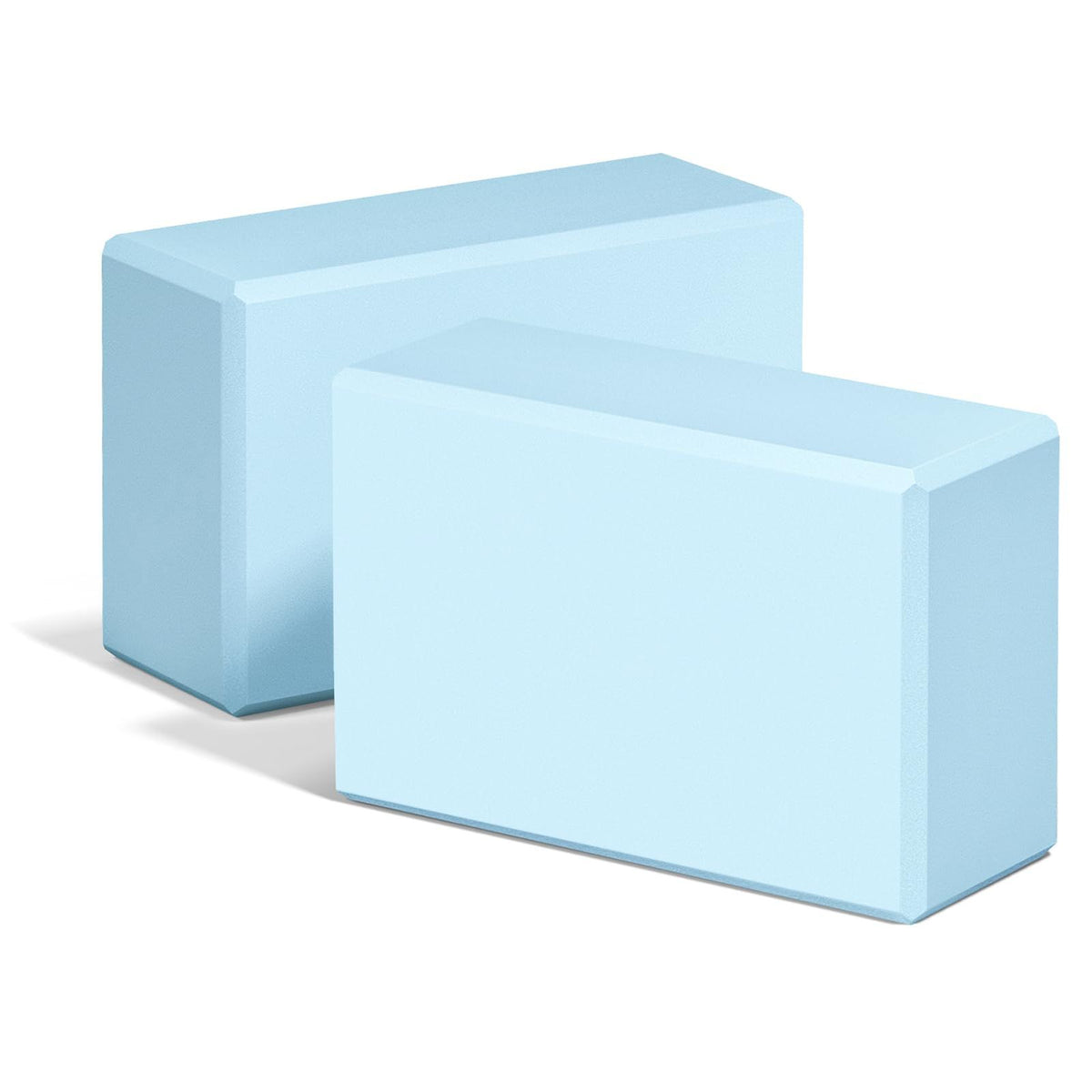 2 Pack High-Density EVA Foam Yoga Blocks – Non-Slip 9x6x3in