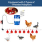 57 Piece Automatic Chicken Waterer Kit with 8 Water Cups