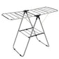 Stainless steel folding wing clothes drying rack silver