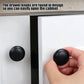 18 Piece Black Cabinet Knobs – 30mm Aluminium Alloy