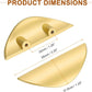 2 Piece Half-Moon Cabinet Handles – 32mm Hole Spacing