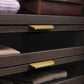 10 Piece Brushed Gold Concealed Cabinet Handles
