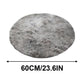 Tie-Dye Grey Round Rug – Ultra-Soft Plush 2x2ft