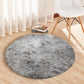 Tie-Dye Grey Round Rug – Ultra-Soft Plush 2x2ft