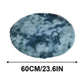 Tie-Dye Navy Blue Round Rug – Ultra-Soft Plush 2x2ft