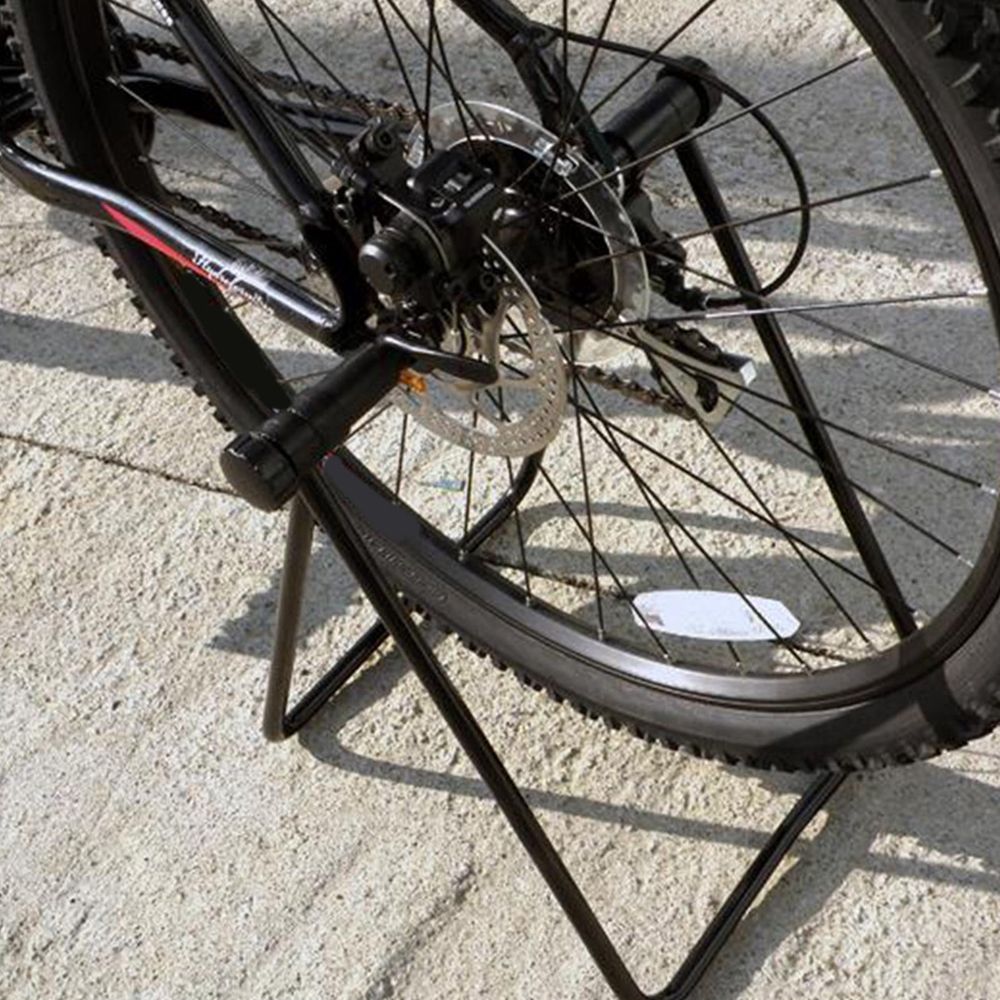 Foldable Road Bike Repair Stand – Adjustable, Black