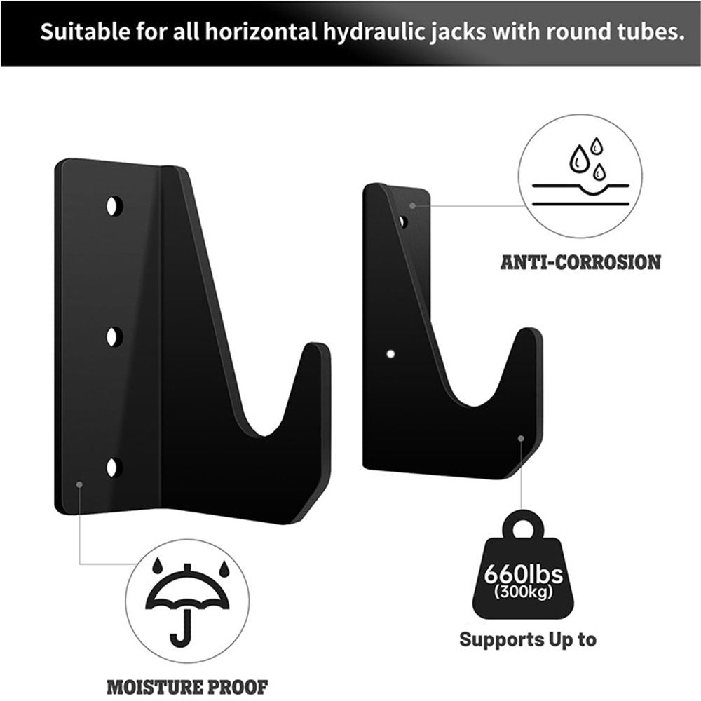 Heavy-Duty Wall Mount Floor Jack Holder – Steel Storage Rack