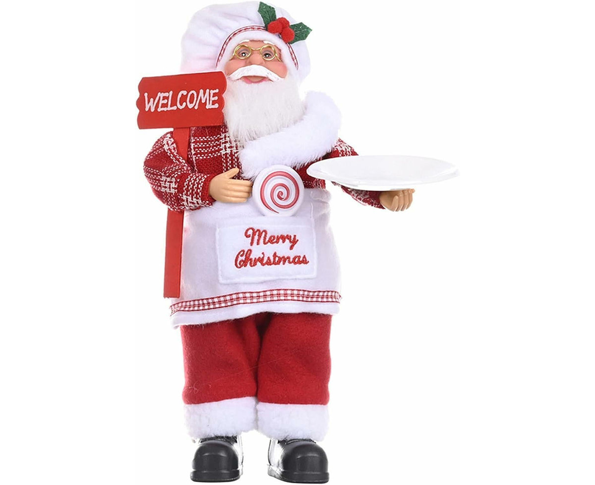 Standing Santa Claus Figurine 30x20cm – Christmas Party Decor