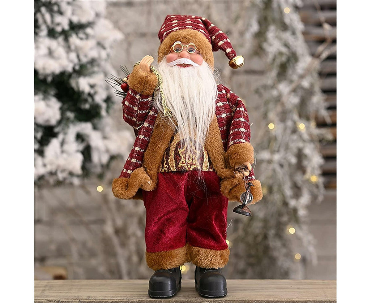 Standing Santa Claus Figurine 30x20cm – Christmas Party Decor