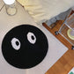 Cute Round Flocking Rug 80x80cm – Non-Slip