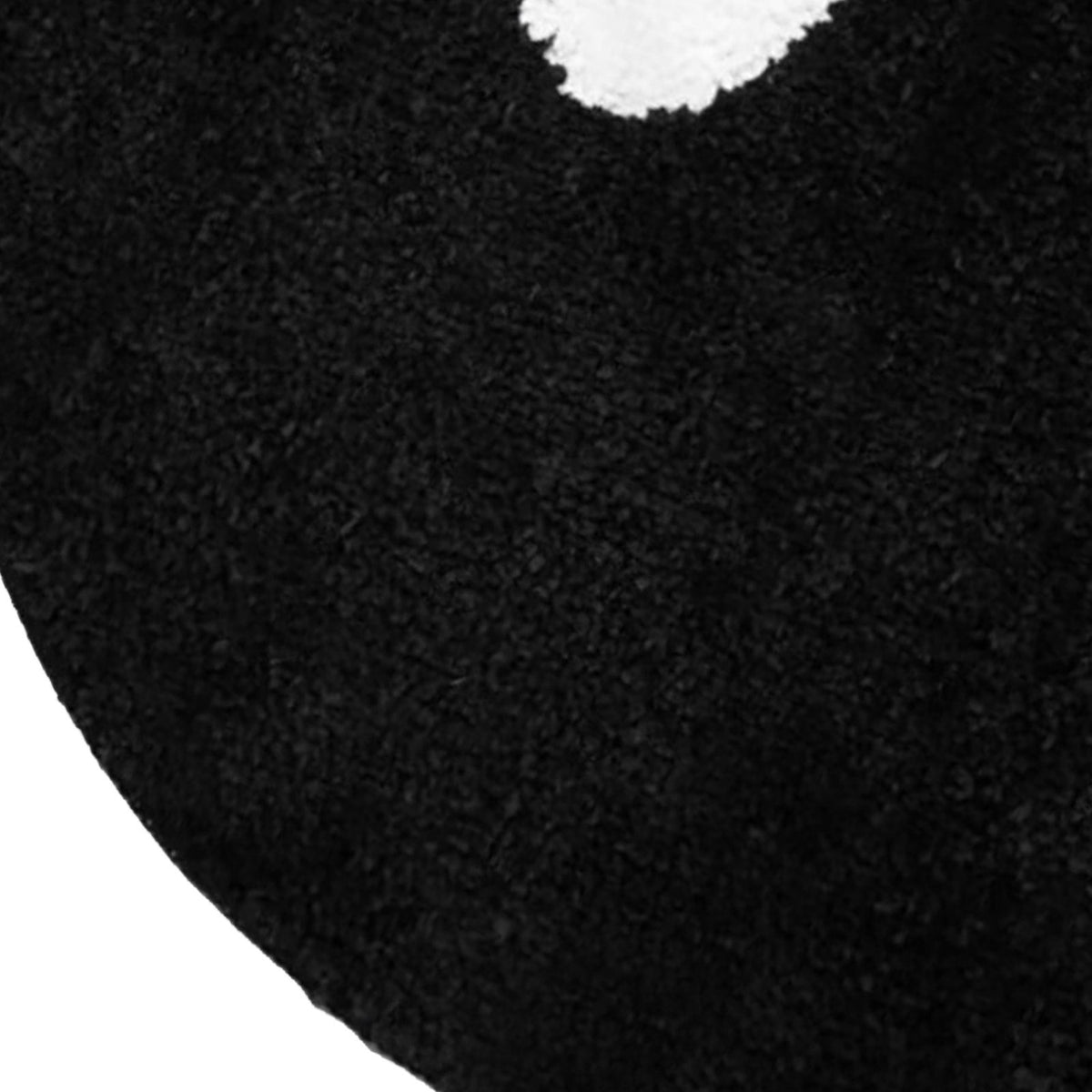 Cute Round Flocking Rug 80x80cm – Non-Slip