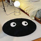 Cute Round Flocking Rug 80x80cm – Non-Slip