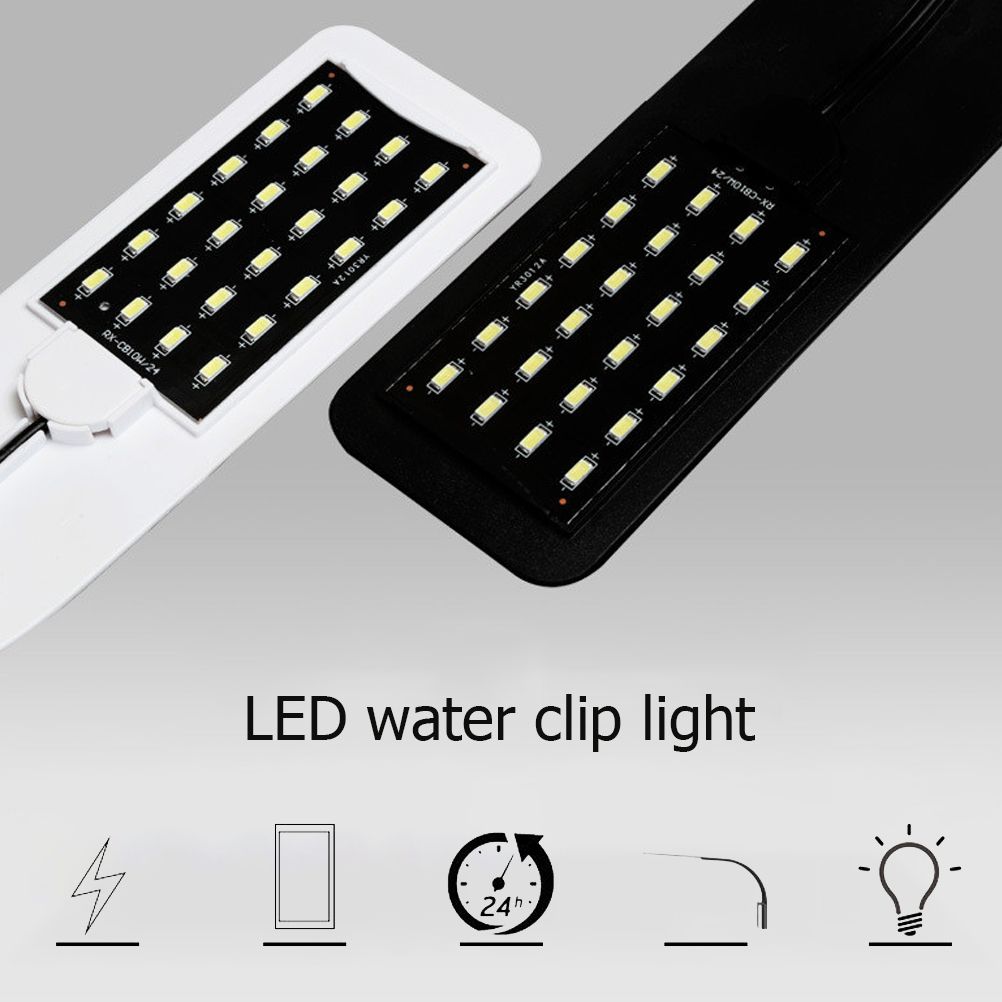 10W Ultrathin LED Aquarium Light with Clip