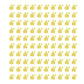 100 Pack Yellow Cattle Ear Tags – Polyurethane Livestock ID