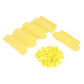 100 Pack Yellow Cattle Ear Tags – Polyurethane Livestock ID