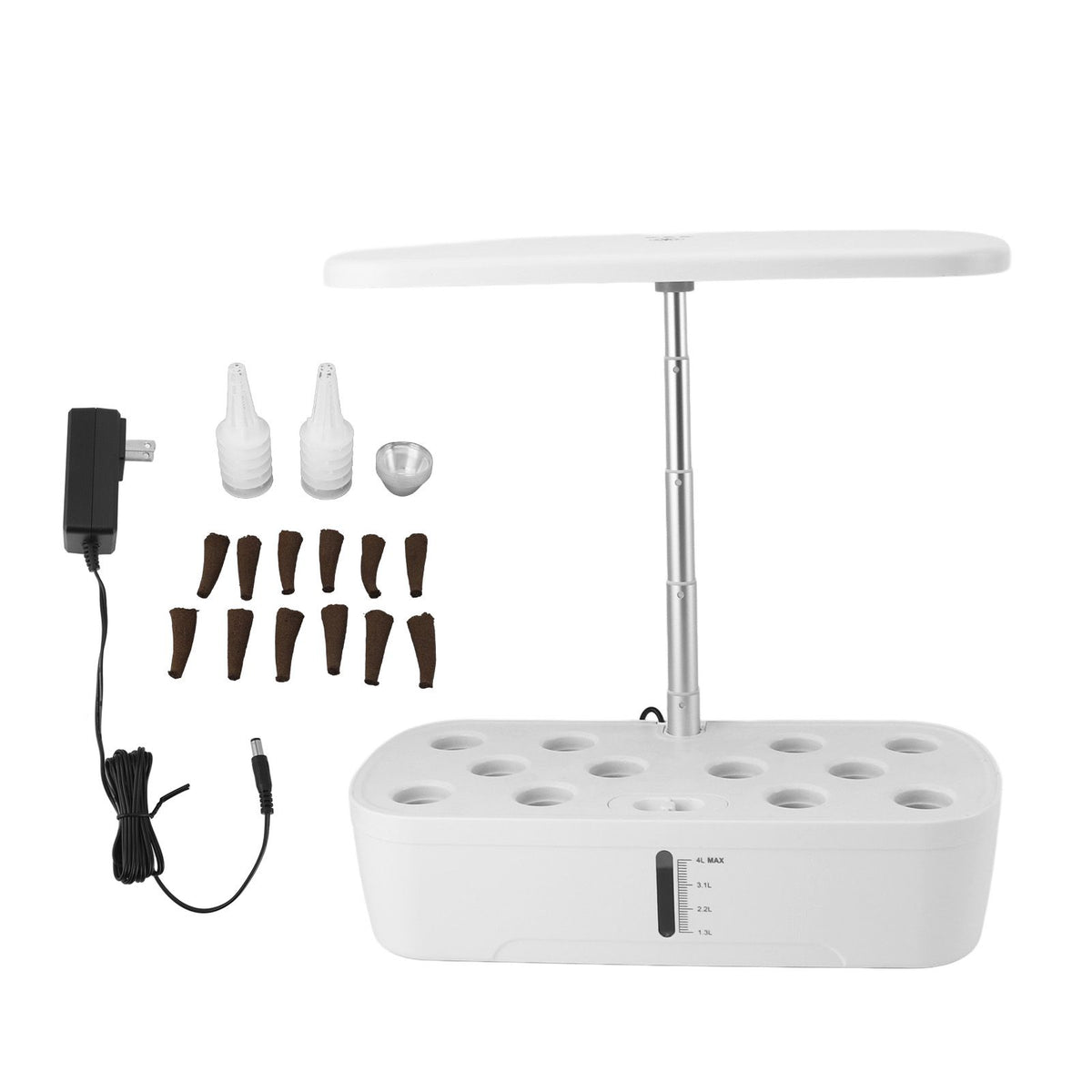 12 Pod Indoor Hydroponic Garden Kit with LED Grow Light