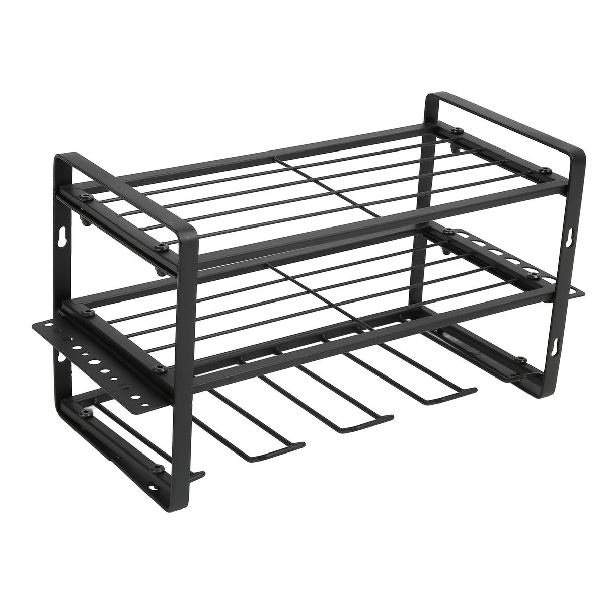Wall Mount Drill Organiser – Black, 150lb Load Bearing
