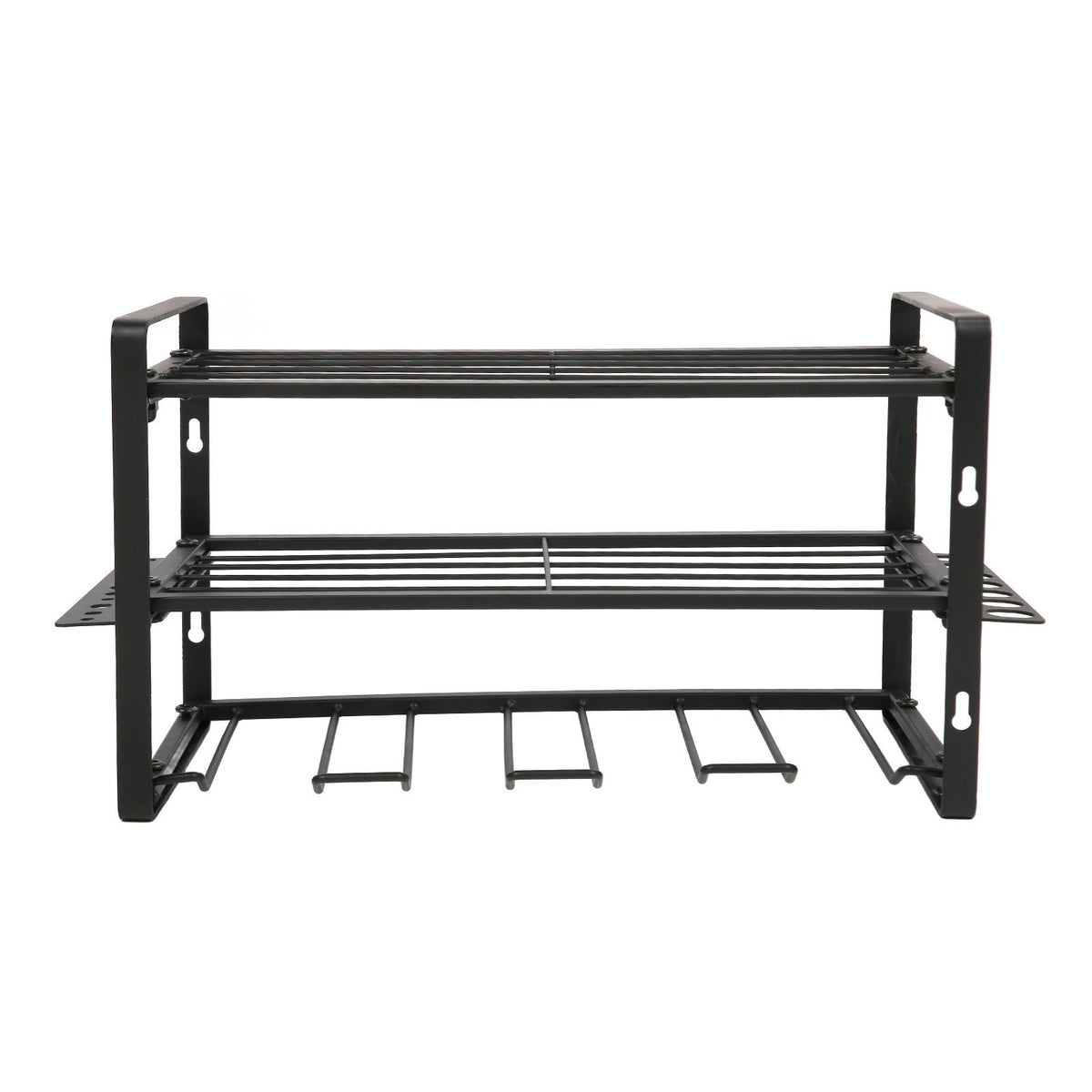Wall Mount Drill Organiser – Black, 150lb Load Bearing