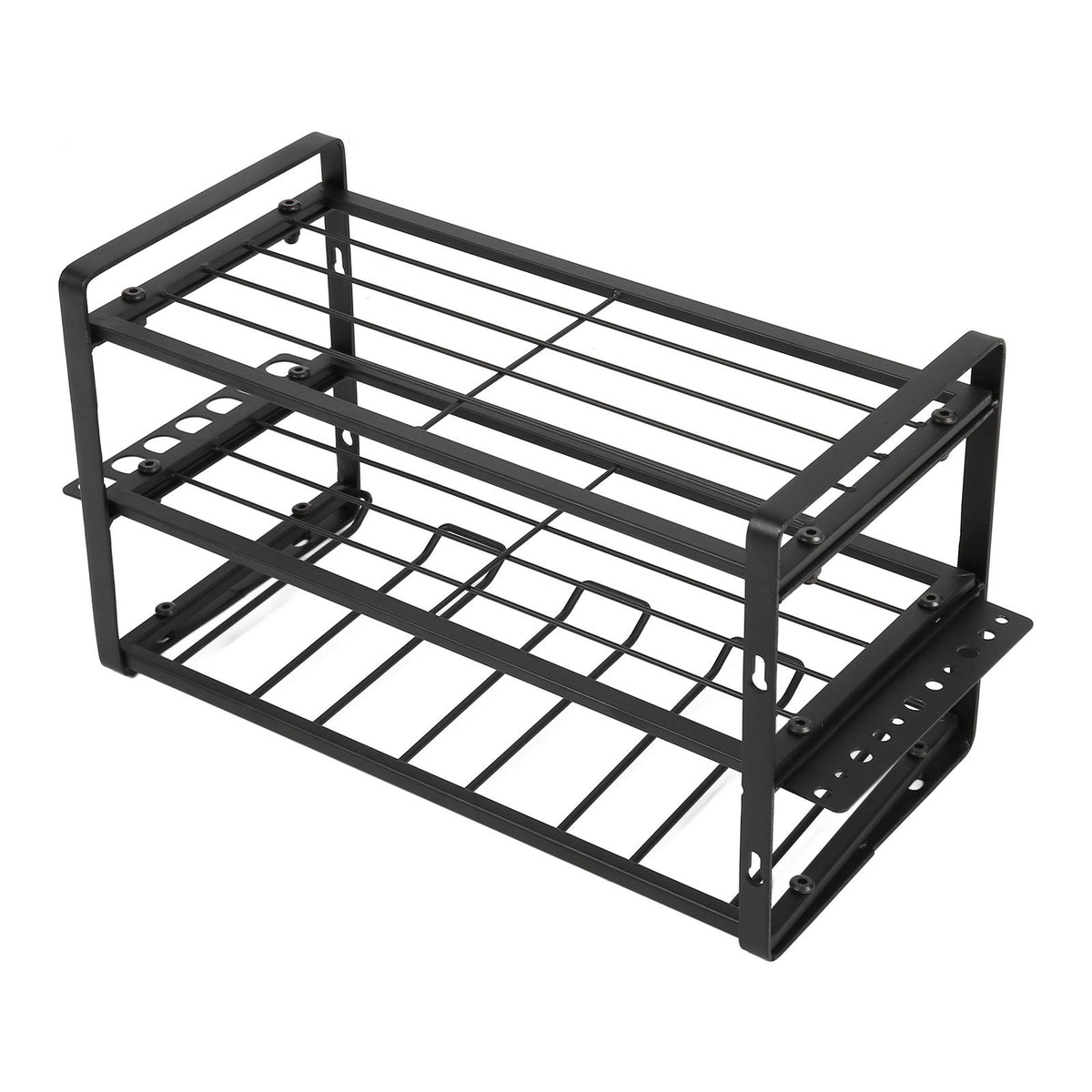 Wall Mount Drill Organiser – Black, 150lb Load Bearing