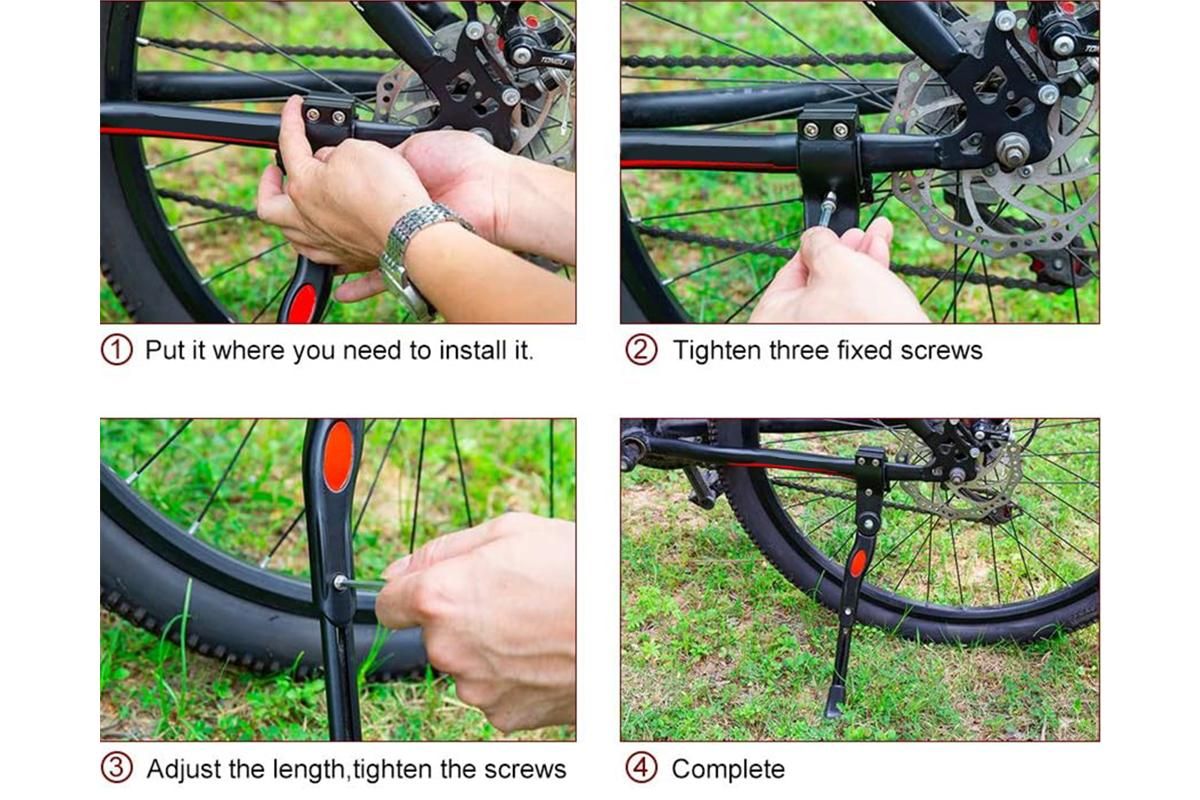 Adjustable Rear Bike Kickstand – Mountain and Road Bikes