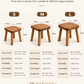 Solid Wood Mini Side Table and Stool – Walnut, 30x30x30cm