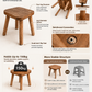 Solid Wood Mini Side Table and Stool – Walnut, 30x30x30cm