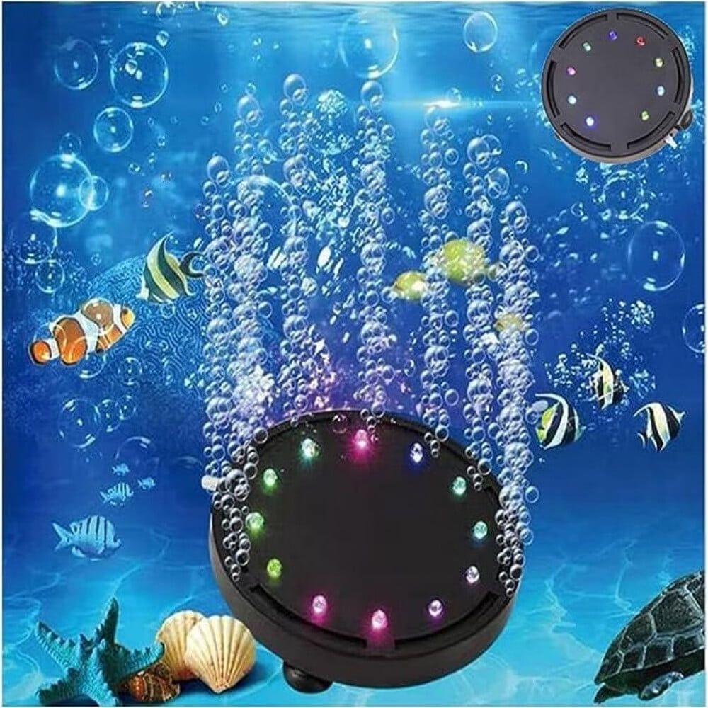 LED Aquarium Bubble Light with Air Stone