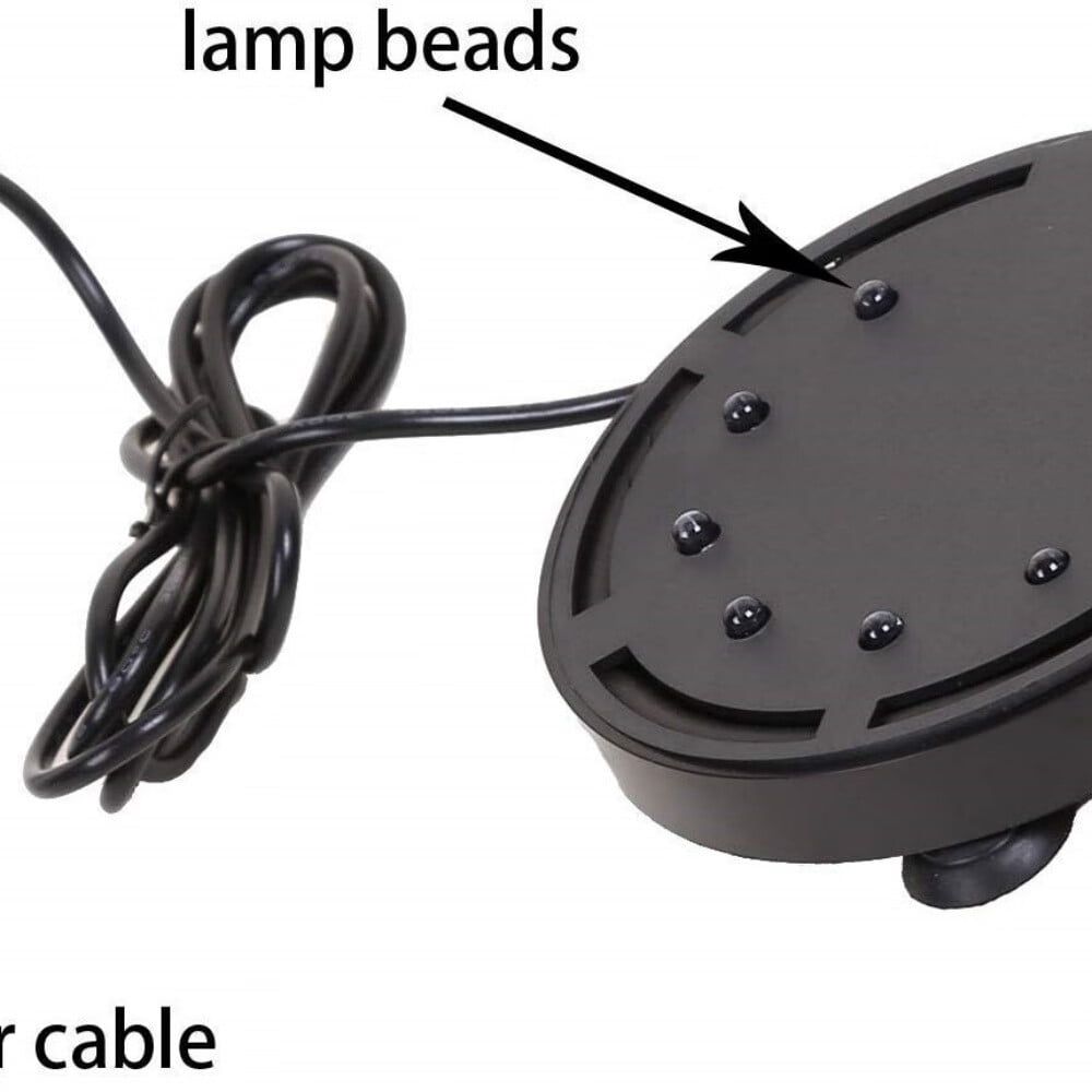 LED Aquarium Bubble Light with Air Stone