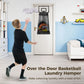 Over-the-Door Basketball Laundry Hamper with Hoop – Black