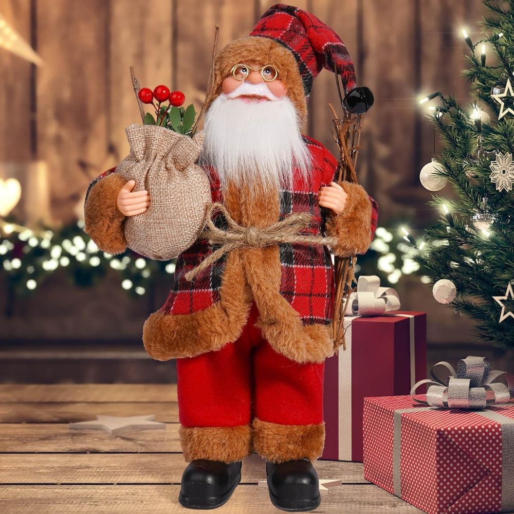 Standing Santa Claus Figurine – Christmas Decoration