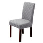 Set of 6 Upholstered Dining Chairs – Solid Wood Legs, Grey