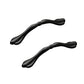 5 Pack Matte Black Zinc Alloy Cabinet Handles