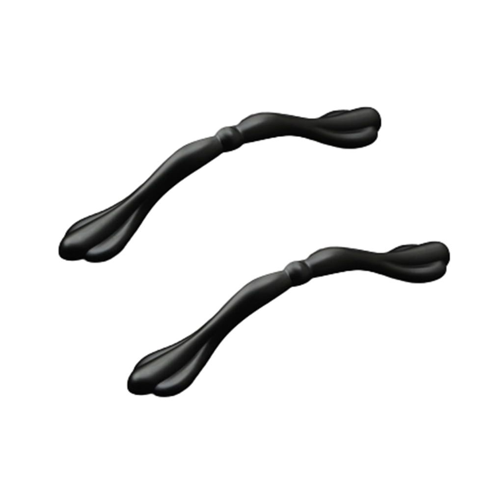 5 Pack Matte Black Zinc Alloy Cabinet Handles