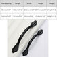 5 Pack Matte Black Zinc Alloy Cabinet Handles