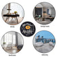 Round Vinyl Record Floor Mat – Black Non-Slip Rug