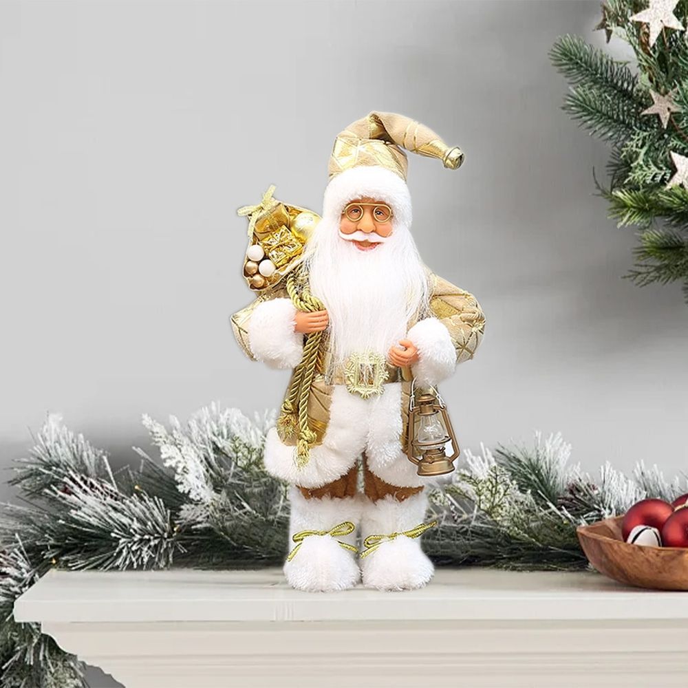 12 Inch Standing Santa Claus Figurine – Christmas Decoration