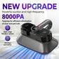 8000Pa Wireless Smart Mite Vacuum – HEPA, High-Frequency Tapping