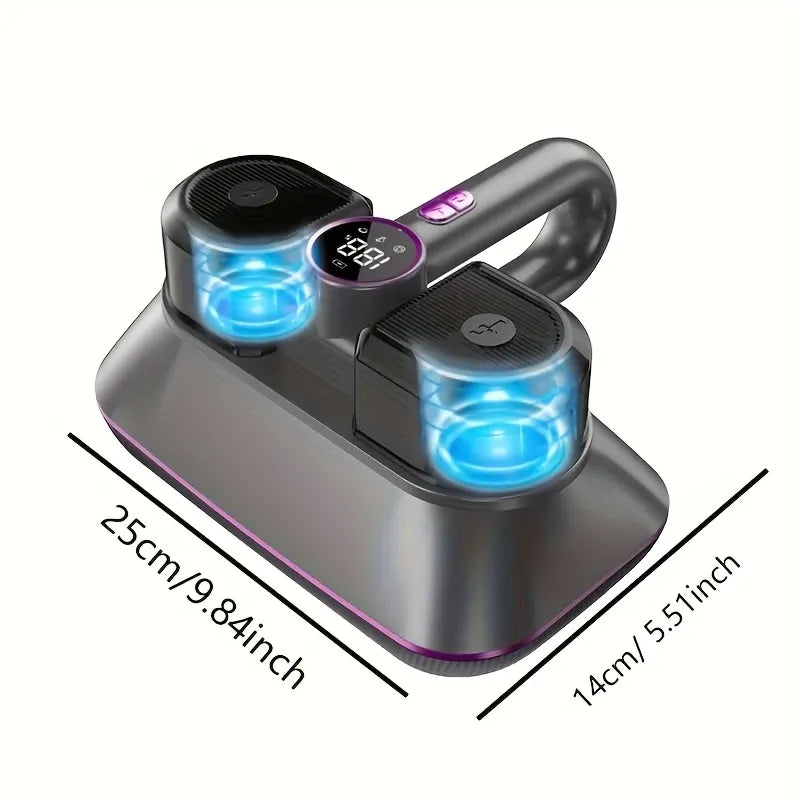 8000Pa Wireless Smart Mite Vacuum – HEPA, High-Frequency Tapping