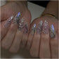 Pink Gothic Press-On Nail Art Set