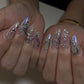 Pink Gothic Press-On Nail Art Set