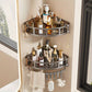 3-Tier Corner Shower Caddy with Hooks – Grey, Rust-Resistant