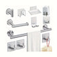 11 Piece Bathroom Shower Accessories Set – Silver Grey
