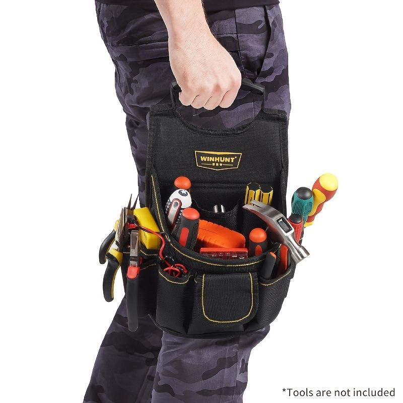 Tool Organiser Bag with Multiple Compartments – Black and Grey