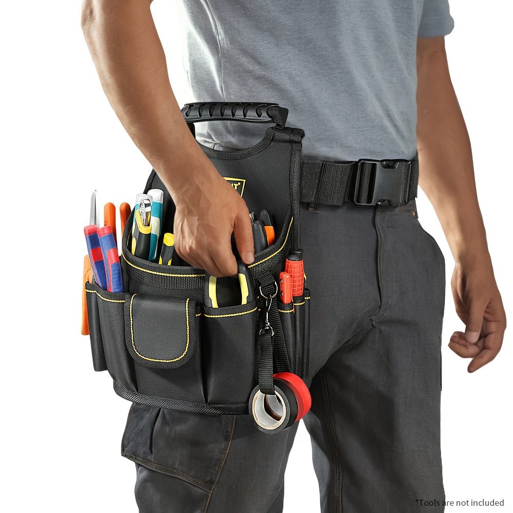 Tool Organiser Bag with Multiple Compartments – Black and Grey