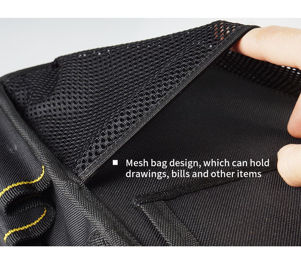 Tool Organiser Bag with Multiple Compartments – Black and Grey