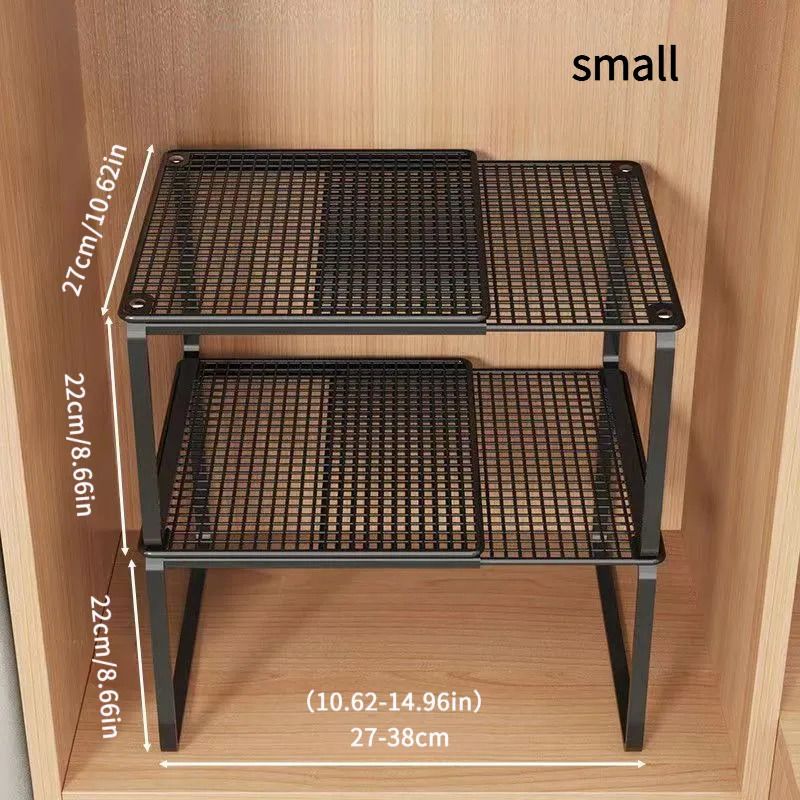 Adjustable Mesh Storage Shelves – Heavy Duty Layered Organiser
