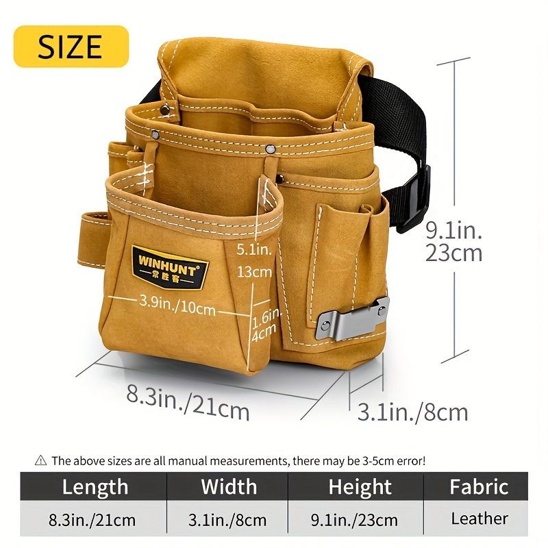 Adjustable Tool Belt – Yellow and Grey, for Tradies and DIY