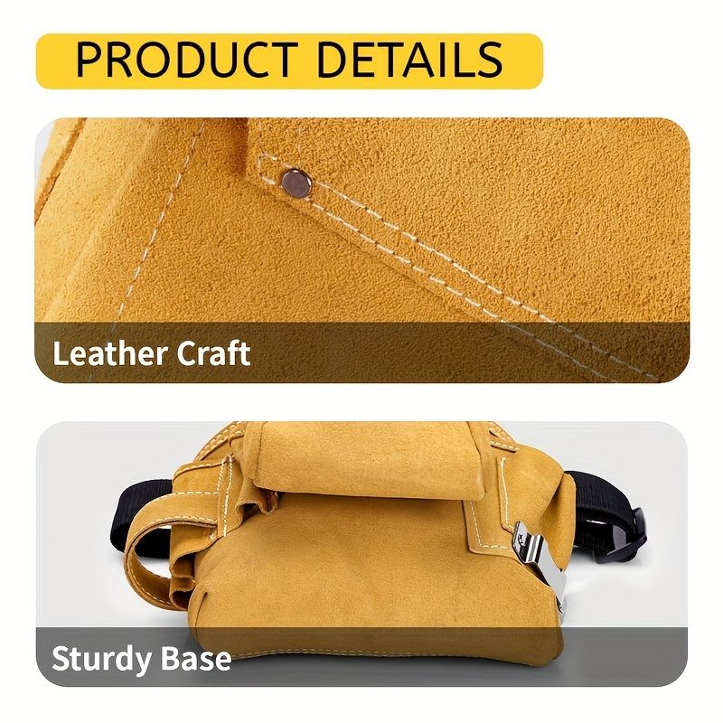 Adjustable Tool Belt – Yellow and Grey, for Tradies and DIY